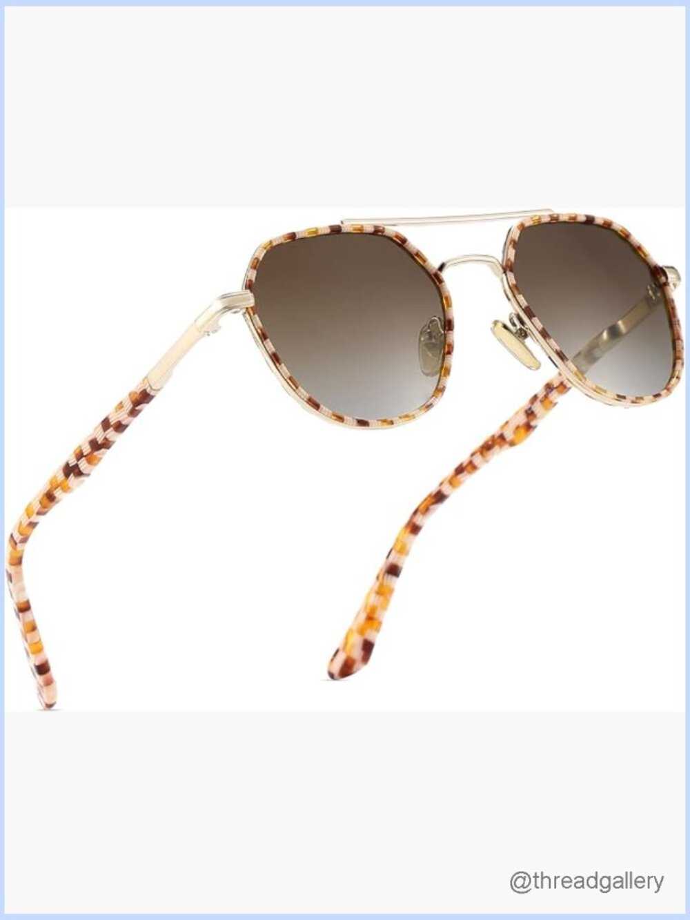 Polarized Aviator Sunglasses Women Men Retro Trendy UV Protection Shades Metal